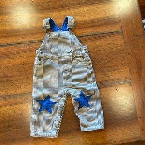 BABY BODEN | blue star overalls | 12-18 months unisex